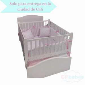 cama cuna blanca