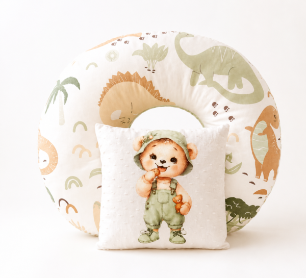 Set de Lactancia 2 Piezas: Cojín Ergonómico y Almohada