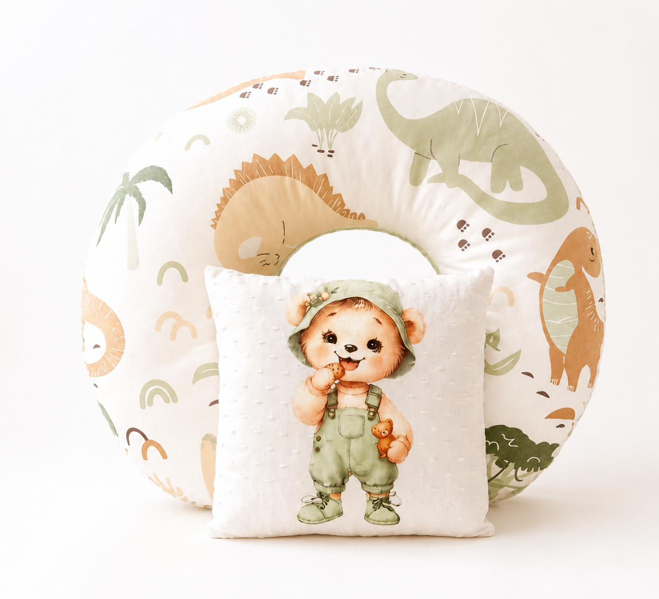 Set de Lactancia 2 Piezas: Cojín Ergonómico y Almohada