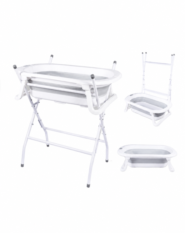 Tina Bañera Plegable Ocean Con Soporte Bebé