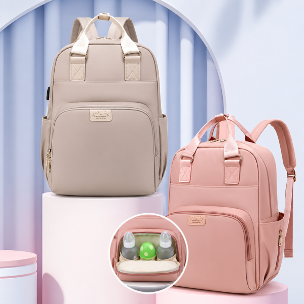 Pañalera Morral Fashion con Compartimentos Térmicos
