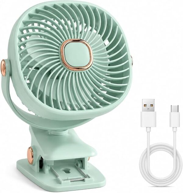 Mini Ventilador Recargable Multiusos para Mamá y Bebé